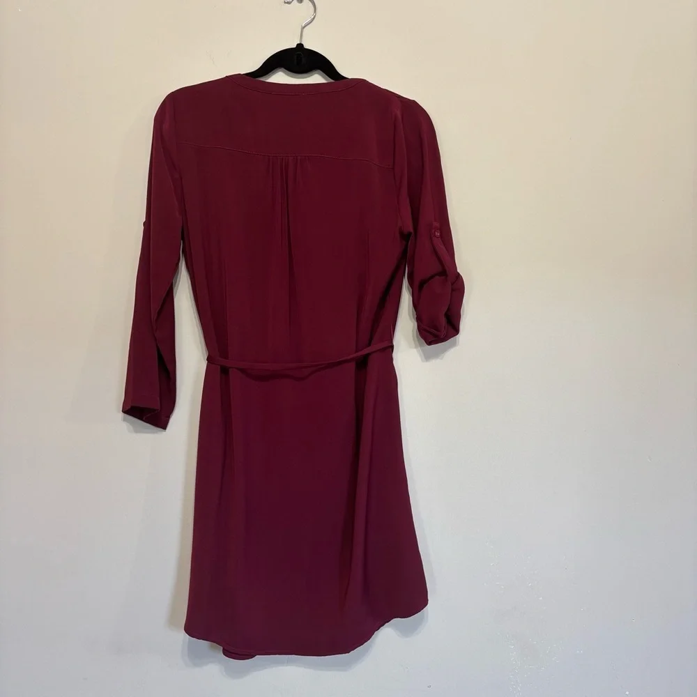 Skies Are Blue Burgundy
Anthropologie Belted Shirt Dress. Size S - Picture 4 of 5